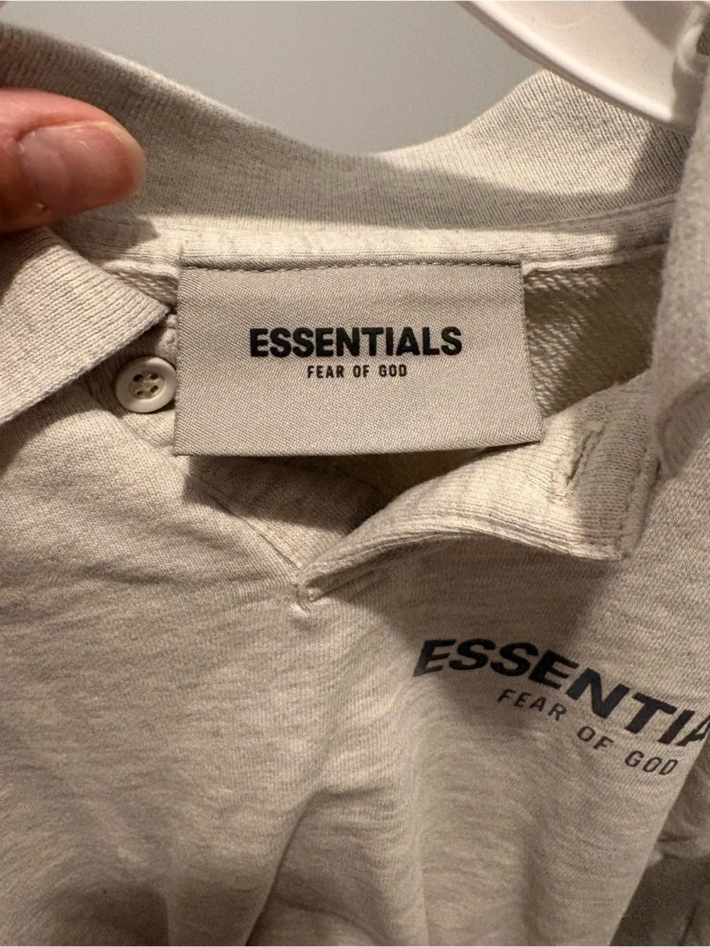 Toddler 2t-3t Fear of God Essentials Light Gray Polo Sweatshirt